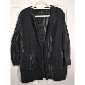 Eileen Fisher "Koshi Crossings" Jacket The Fisher Project Open Woman's M (871)